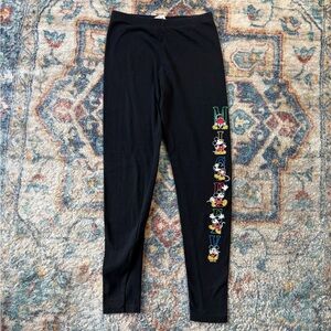 Vintage Disney Mickey Mouse Spellout Leggings Size 24
